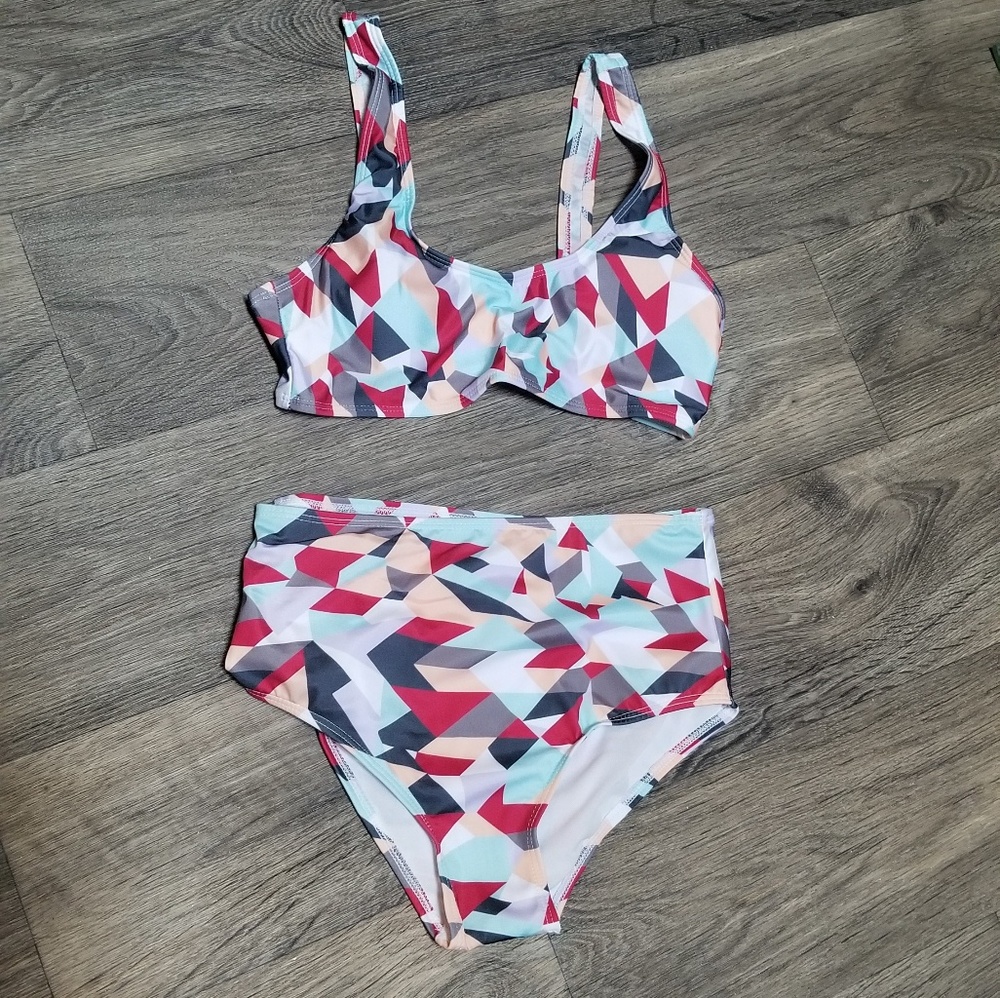 High-waisted shelf-top bikini